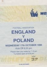 England v Poland  17-Oct-1990
