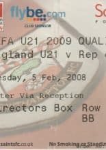 England u21 v Rep of Ireland u21 05-Feb-2008