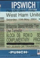 Ipswich Town v West Ham United  16-May-2004