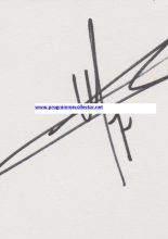 Andy van der Meyde signed card
