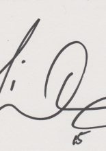 Simon Whaley signed card