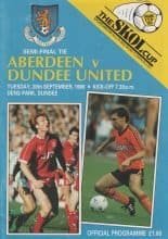 Aberdeen v Dundee United 20-Sep-1988