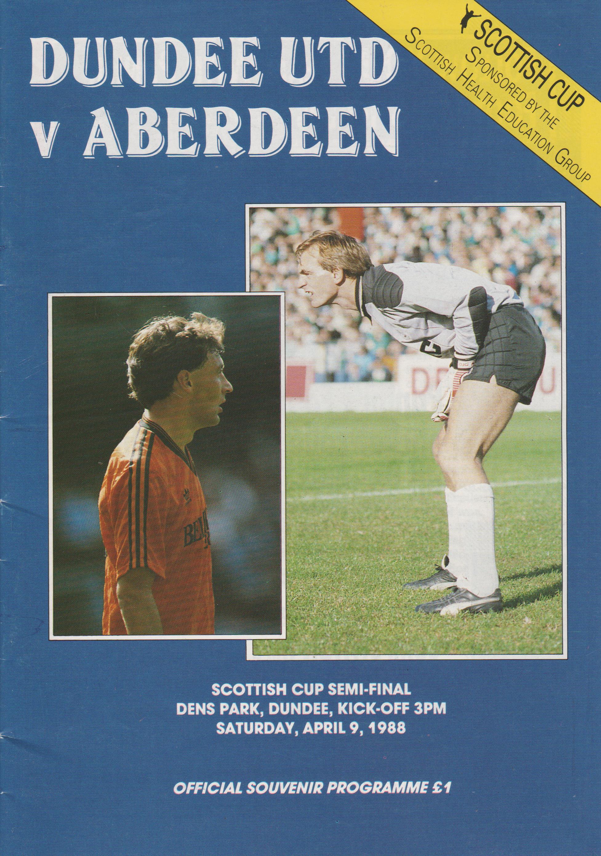 Dundee United v Aberdeen  09-Apr-1988