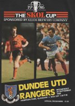 Dundee United v Glasgow Rangers  24-Sep-1986