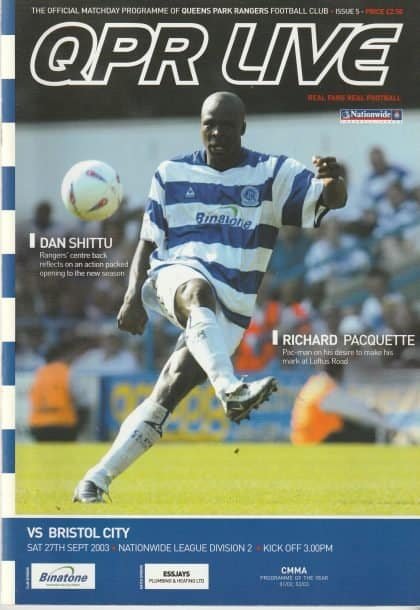 Queens Park Rangers v Bristol City 27-Sep-2003