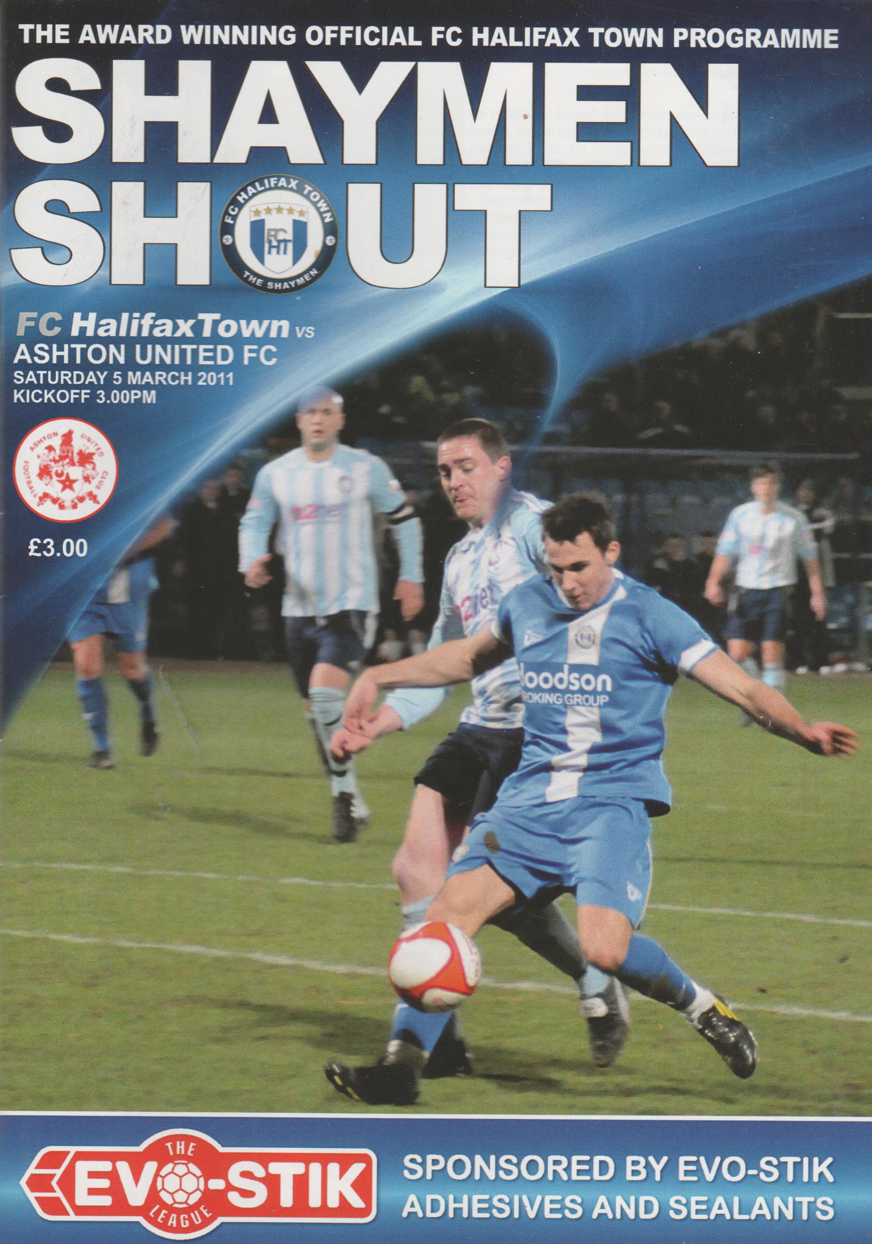 FC Halifax Town v Ashton United  05-Mar-2011