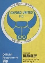 Oxford United v Barnsley  01-Sep-1979
