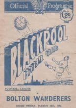 Blackpool v Bolton Wanderers  30-Mar-1956