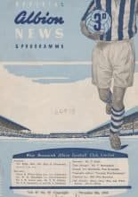 West Bromwich Albion v Bolton Wanderers 05-Nov-1955