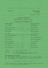Oxford United Reserves v Bristol Rovers Reserves  28-Nov-1984