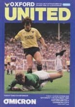 Oxford United v Coventry City   11-Oct-1986