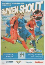 FC Halifax Town v Curzon Ashton  18-Oct-2008