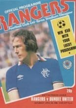 Glasgow Rangers v Dundee United 26-Apr-1980