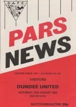 Dunfermline v Dundee United  27-Aug-1983