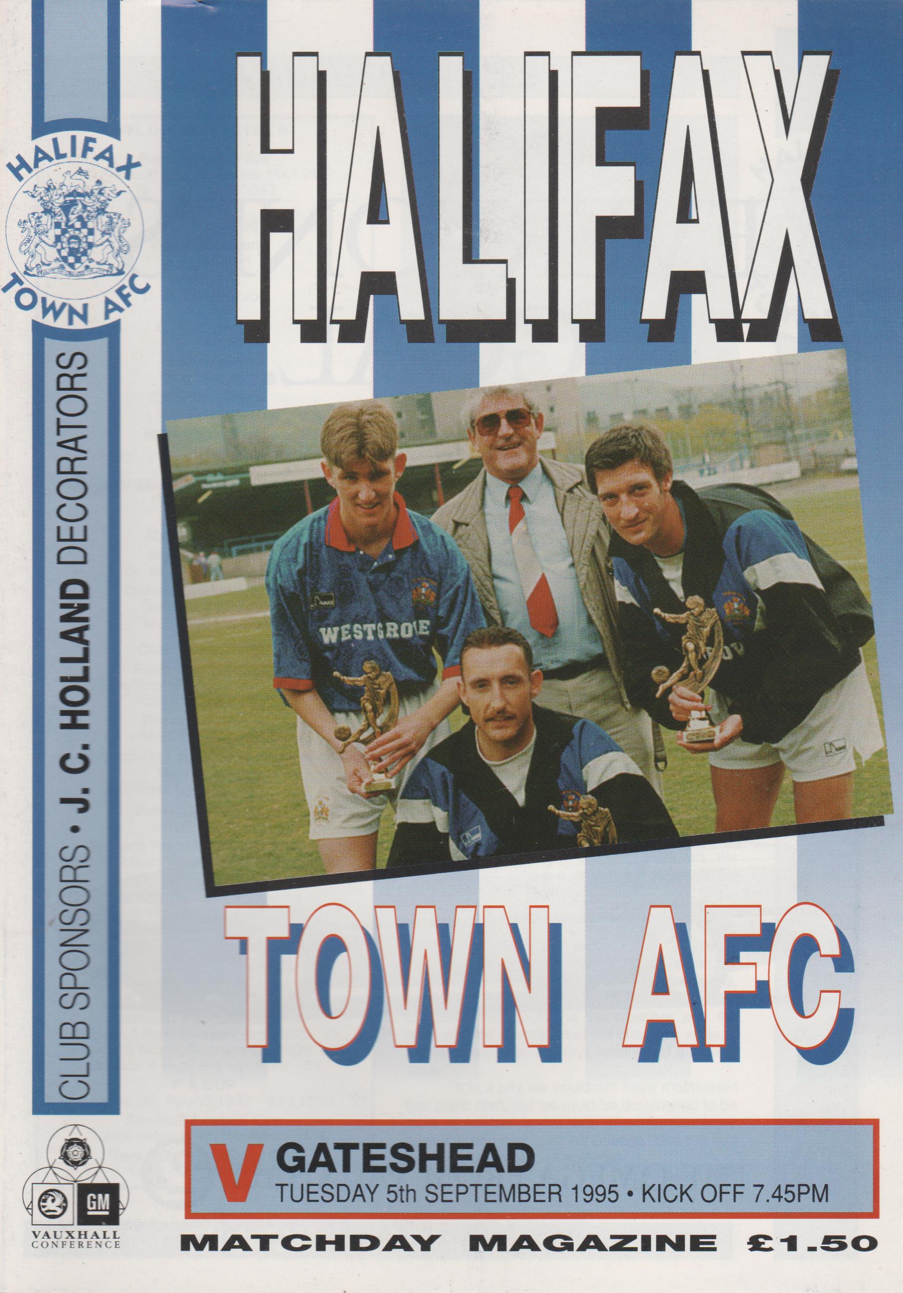 Halifax Town v Gateshead 05-Sep-1995
