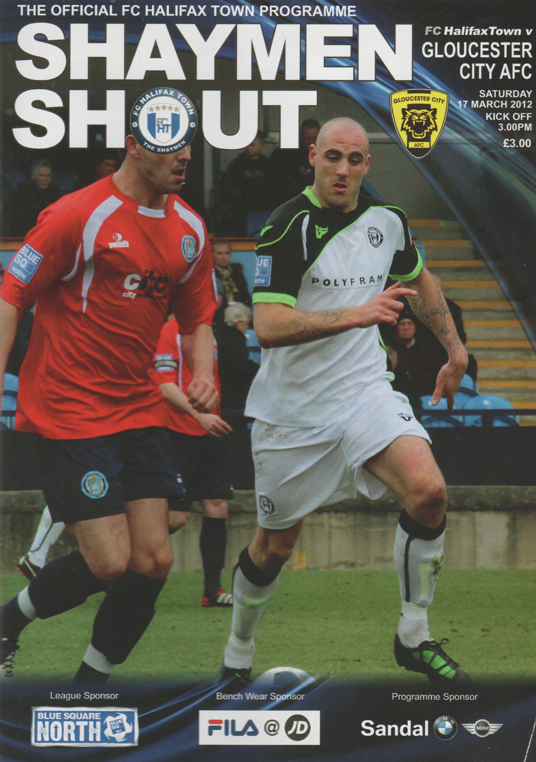 Halifax Town v Gloucester City  17-Mar-2012
