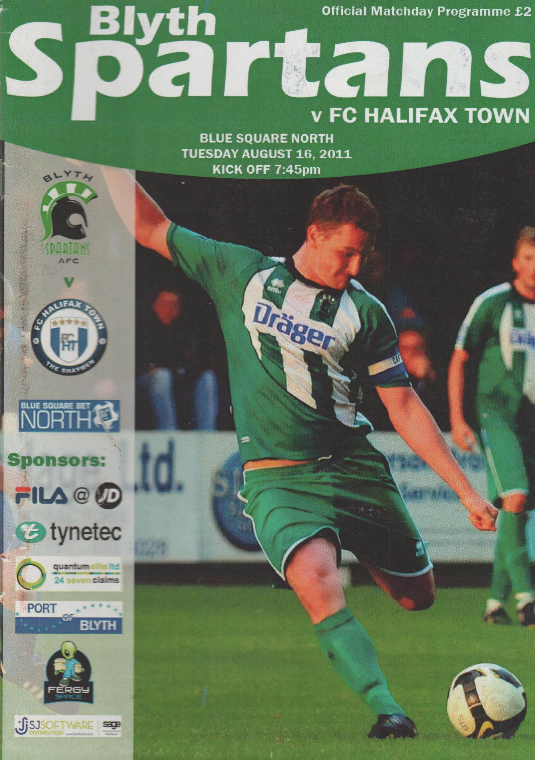 Blyth Spartans v FC Halifax Town 16-Aug-2011