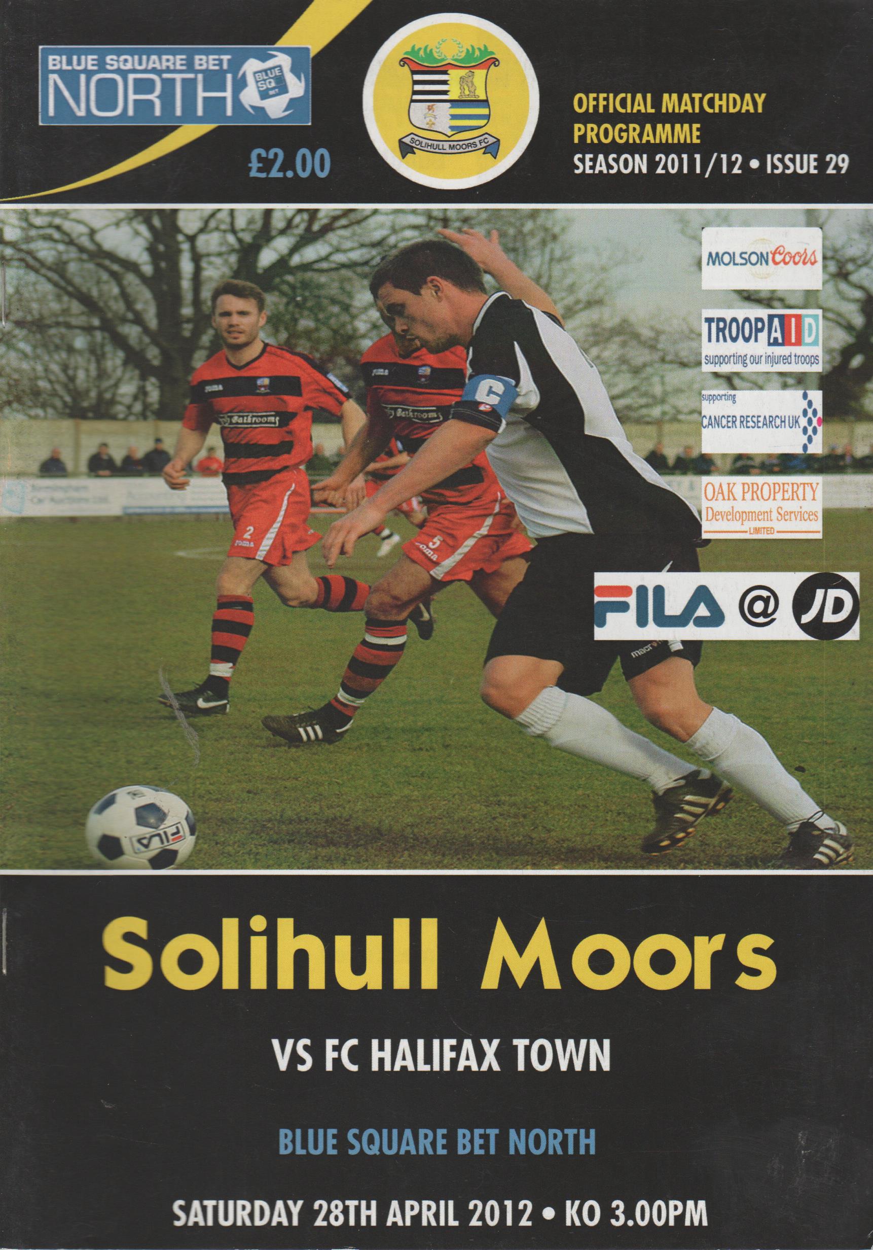 Solihull Moors v FC Halifax Town 28-Apr-2012