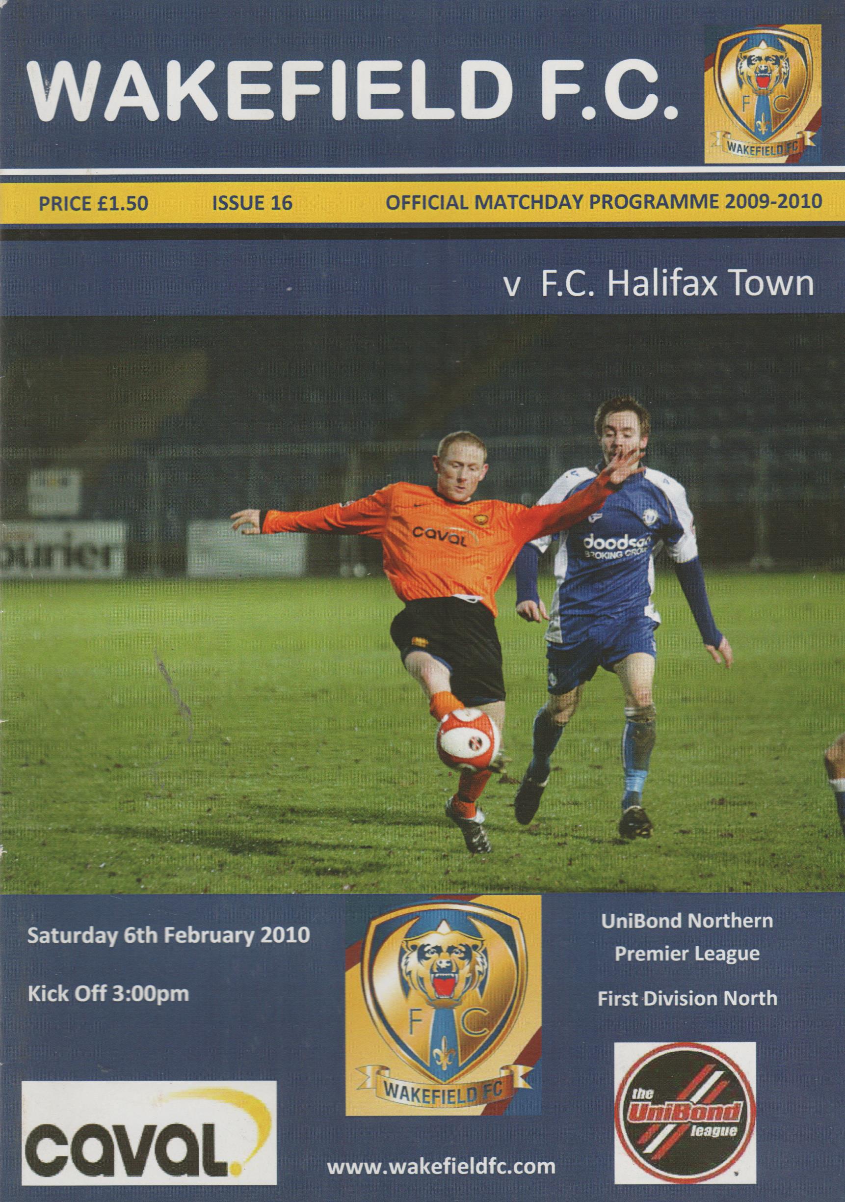 Wakefield v FC Halifax Town 06-Feb-2010