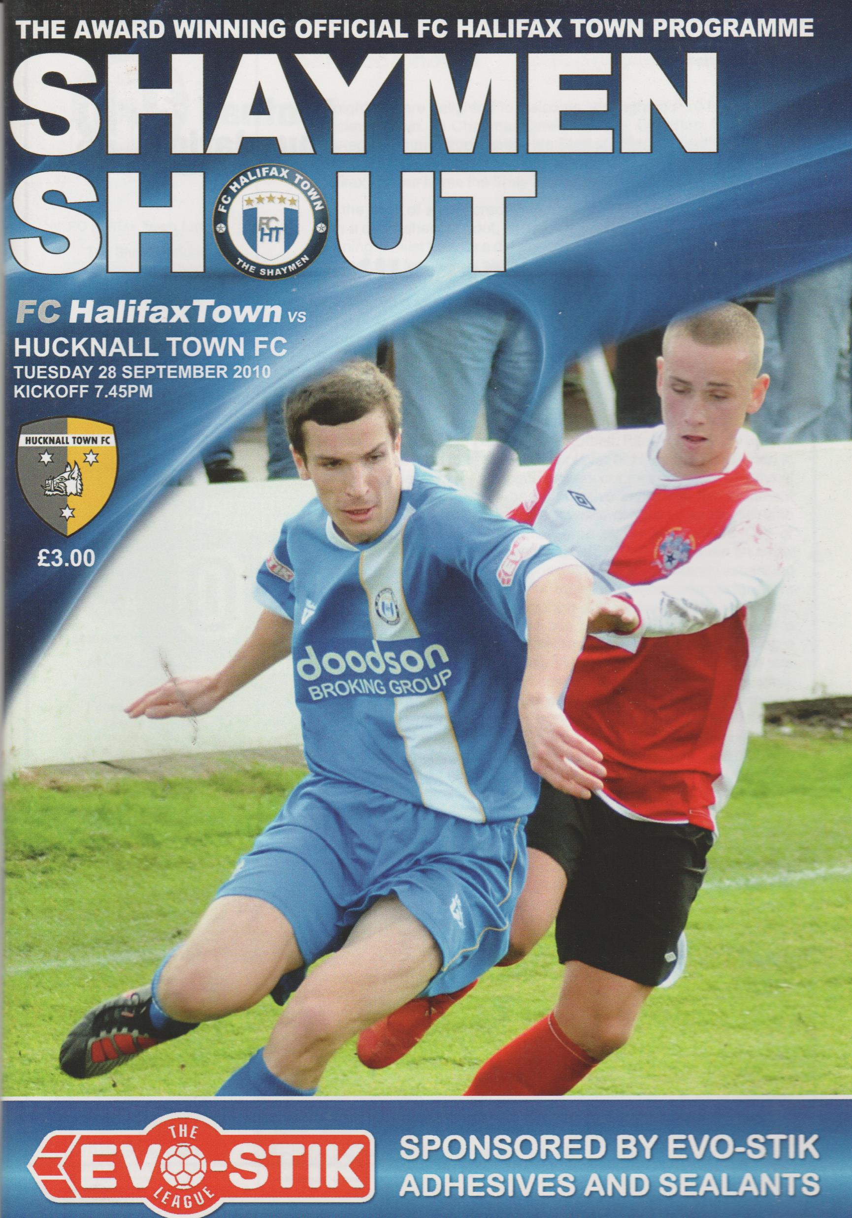 FC Halifax Town v Hucknall Town  29-Sep-2010