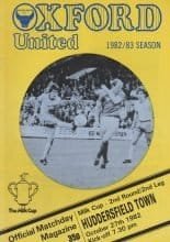 Oxford United v Huddersfield Town   27-Oct-1982