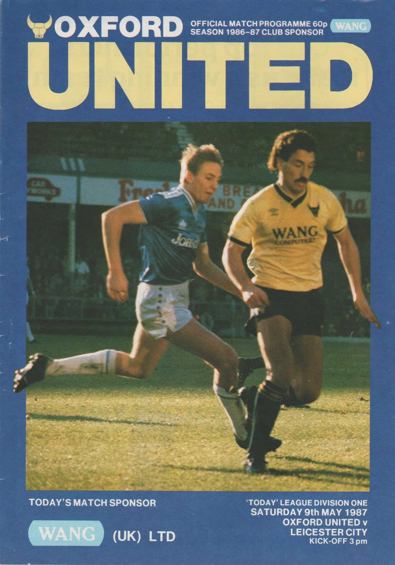 Oxford United v Leicester City  09-May-1987
