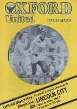 Oxford United v Lincoln City  16-Mar-1983