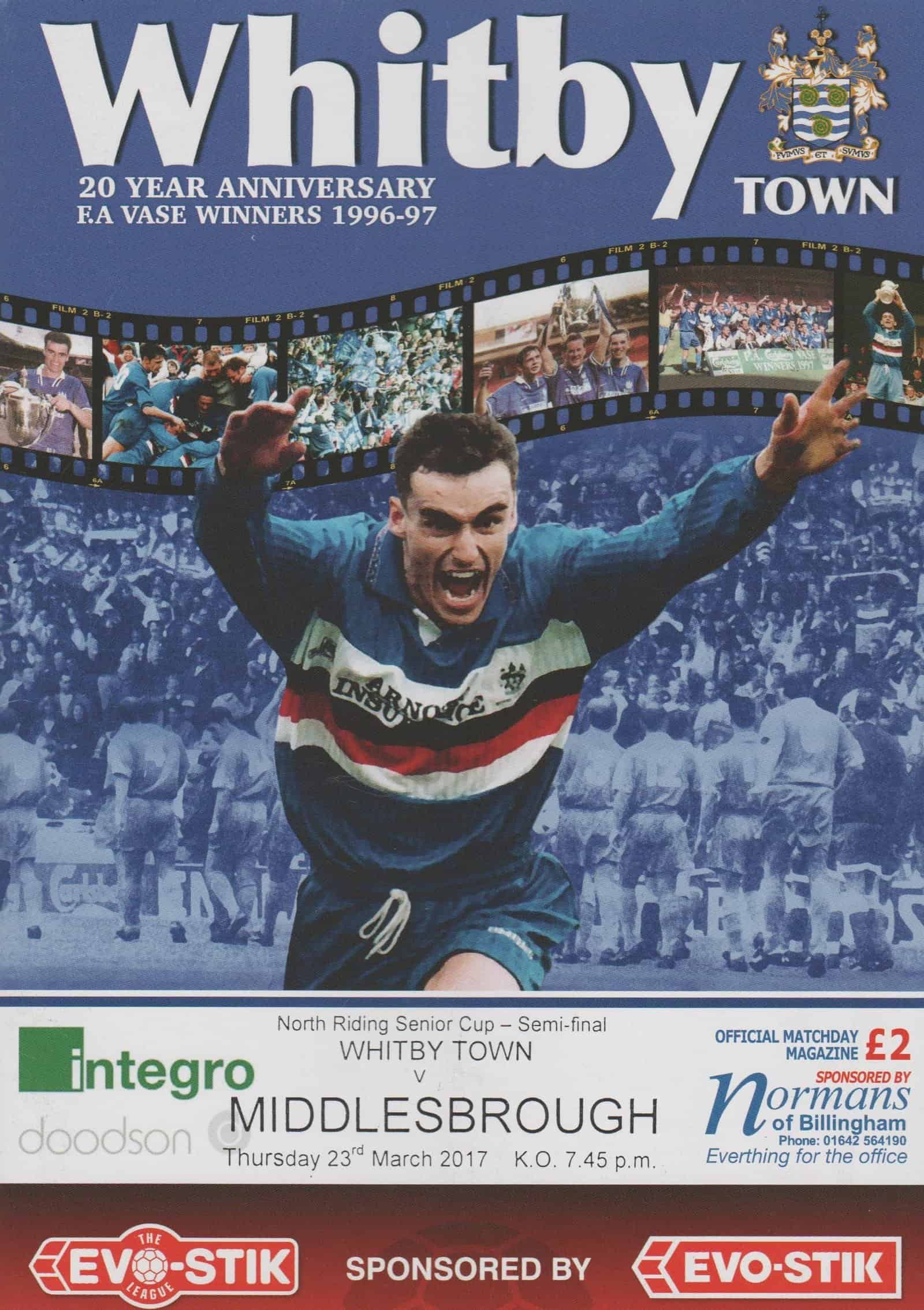 Whitby Town v Middlesbrough  23-Mar-2017
