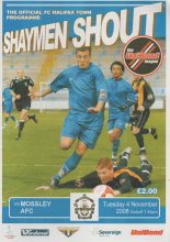FC Halifax Town v Mossley  04-Nov-2008