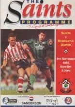 Southampton v Newcastle United 09-Sep-1995