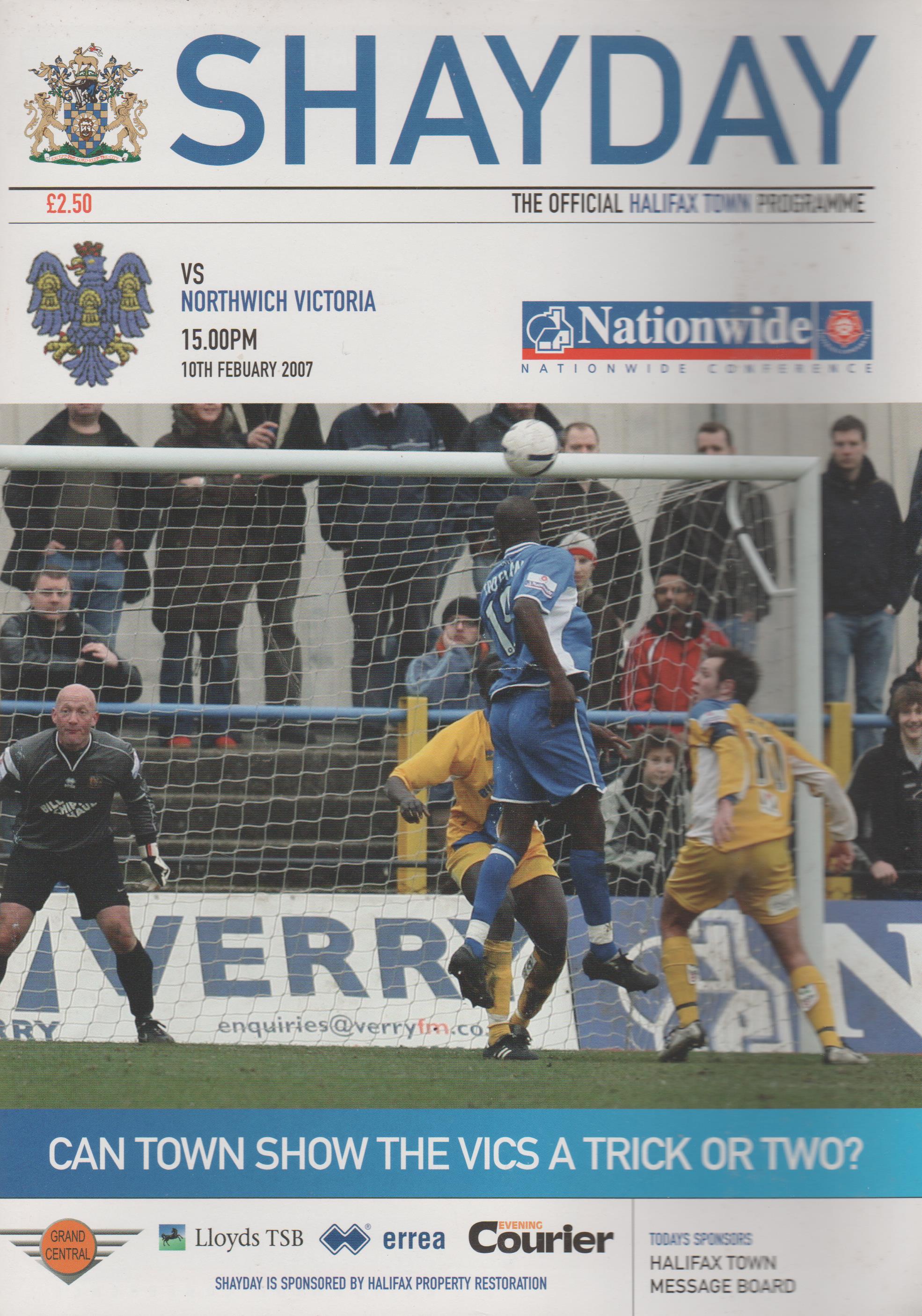 FC Halifax Town v Northwich Victoria 10-Feb-2007