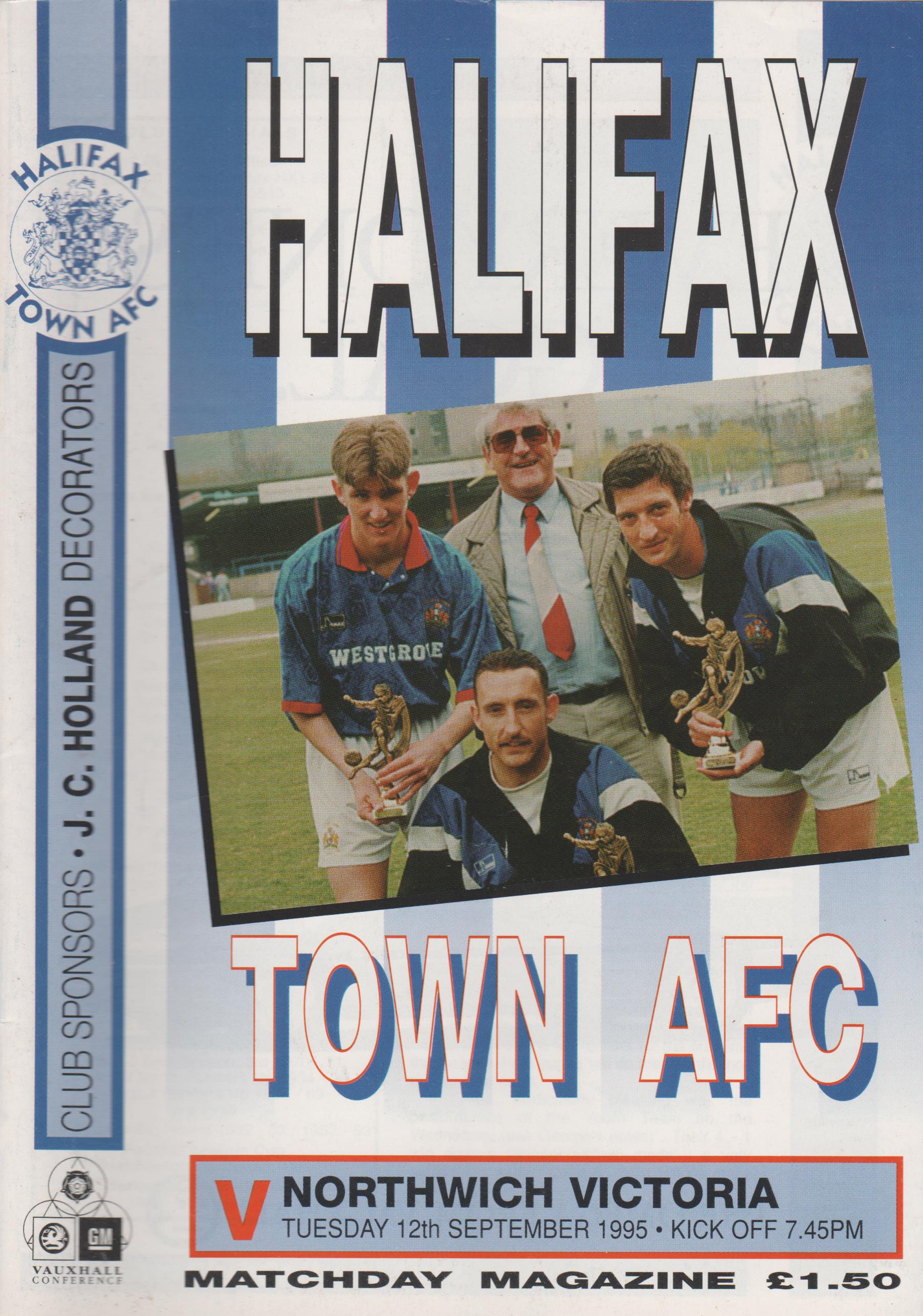 Halifax Town v Northwich Victoria  12-Sep-1995