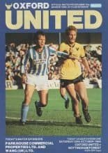 Oxford United v Nottingham Forest  25-Oct-1986