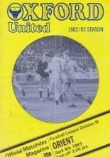 Oxford United v Leyton Orient 09-Apr-1983