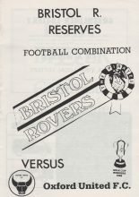 Bristol Rovers Reserves v Oxford United Reserves 02-Dec-1986