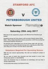Stamford v Peterborough United   29-Jul-2017