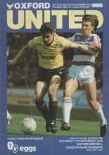 Oxford United v Queens Park Rangers  27-Dec-1986