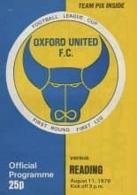Oxford United v Reading 11-Aug-1979