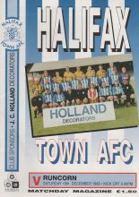 Halifax Town v Runcorn  16-Dec-1995