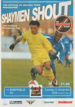 FC Halifax Town v Sheffield 11-Nov-2008