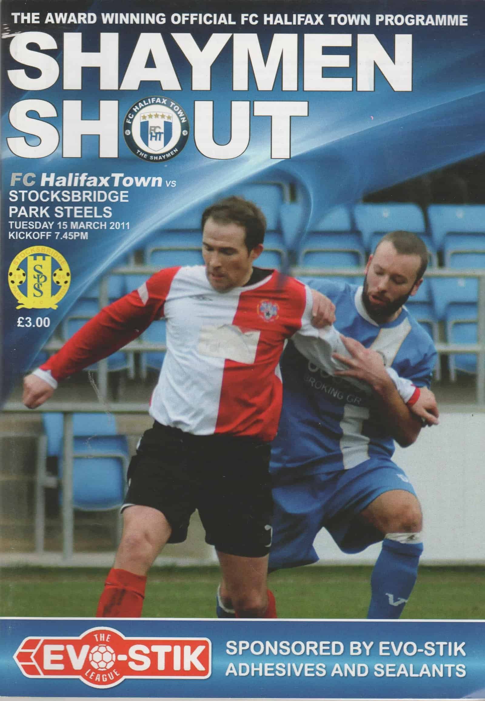 FC Halifax Town v Stocksbridge Park Steels 15-Mar-2011