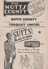 Notts County v Torquay United 19-Mar-1960