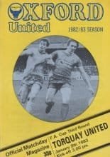 Oxford United v Torquay United 08-Jan-1983