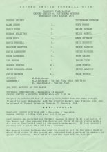 Oxford United Reserves v Tottenham Hotspur Reserves  19-Aug-1987