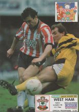 Southampton v West Ham United 03-Mar-1992
