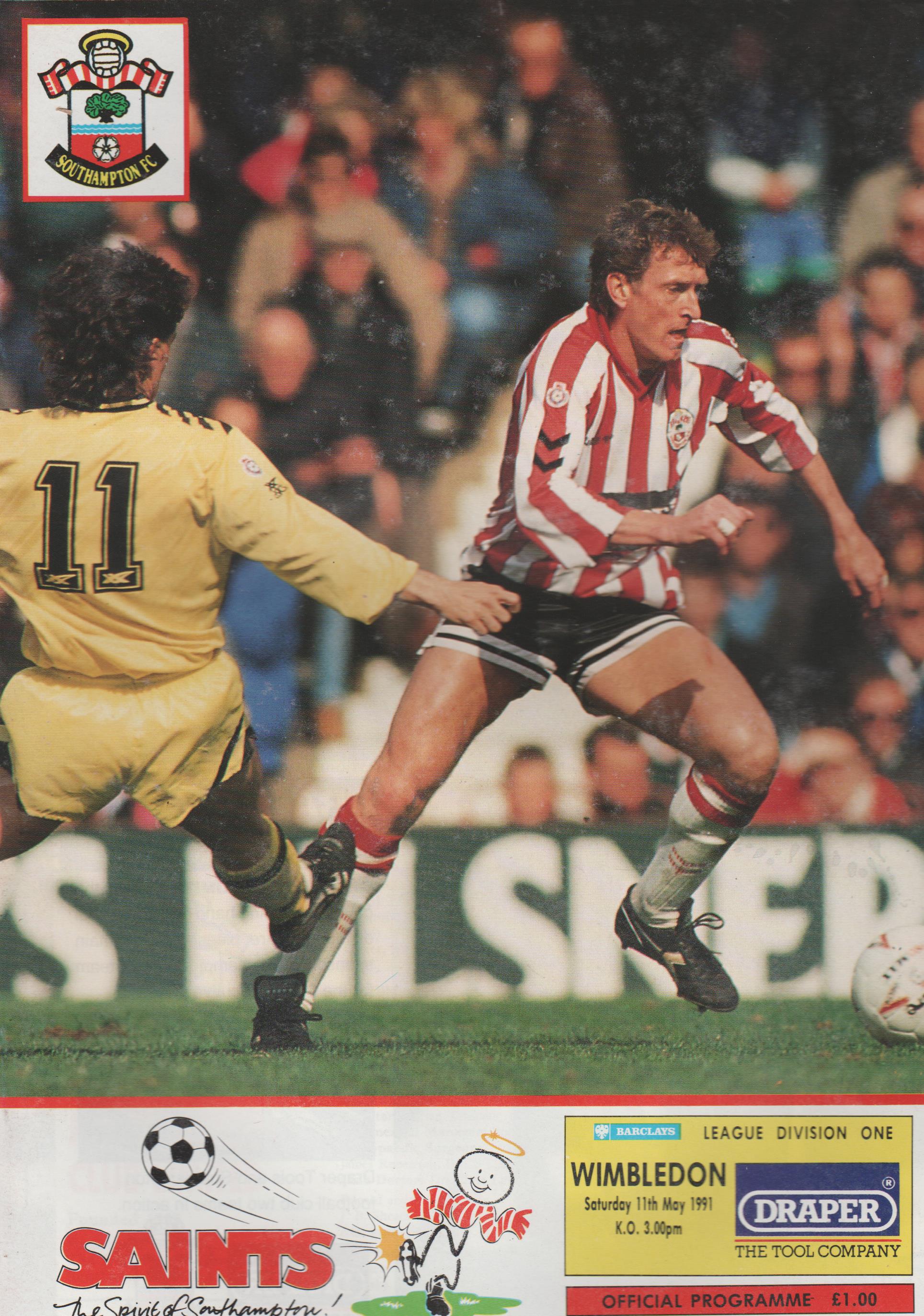 Southampton v Wimbledon  11-May-1991