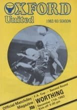 Oxford United v Worthing  11-Dec-1982