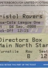 Peterborough United v Bristol Rovers  06-Sep-2008