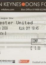 Milton Keynes Dons v Colchester United  12-Jan-2009
