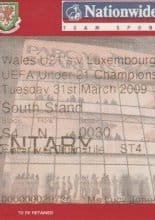 Wales u21 v Luxembourg u21 31-Mar-2009